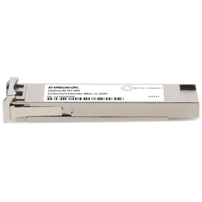 Allied Telesis® AT-XPBXU40 Compatible TAA 10GBase-BX XFP Transceiver (SMF, 1270nmTx/1330nmRx, 40km, LC, DOM)