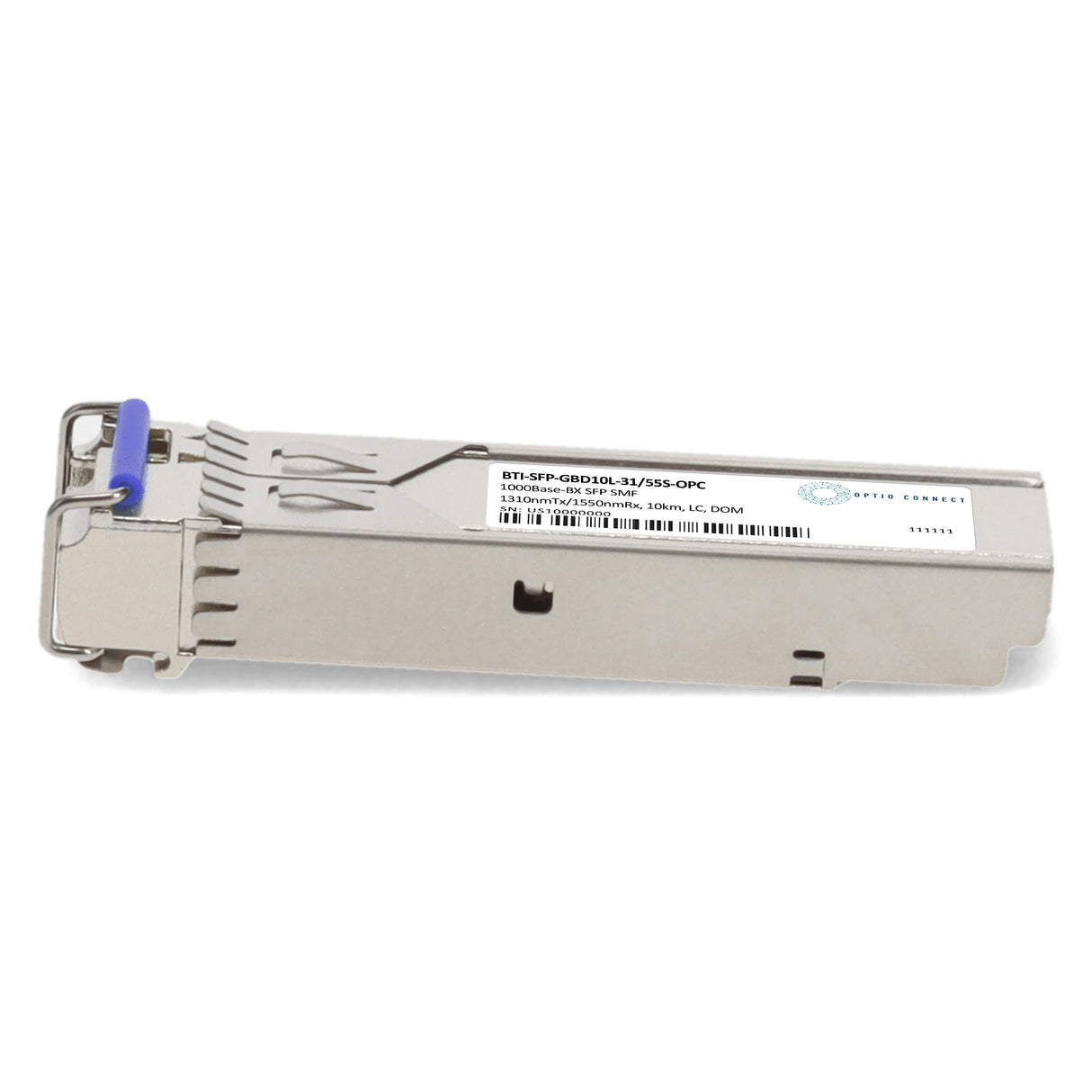 Juniper Networks® BTI-SFP-GBD10L-31/55S Compatible TAA 1000Base-BX SFP Transceiver (SMF, 1310nmTx/1550nmRx, 10km, LC, DOM)