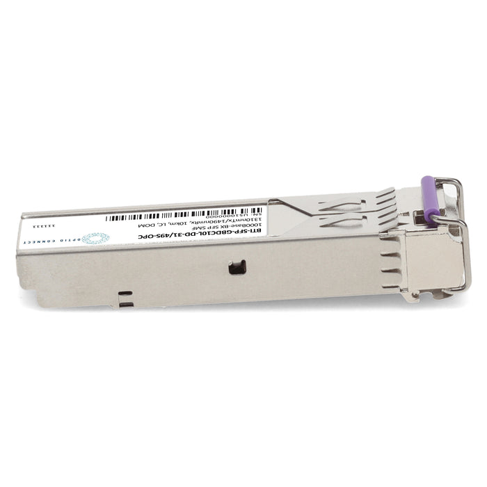 Juniper Networks® BTI-SFP-GBDC10L-DD-31/49S Compatible TAA 1000Base-BX SFP Transceiver (SMF, 1310nmTx/1490nmRx, 10km, LC, DOM)