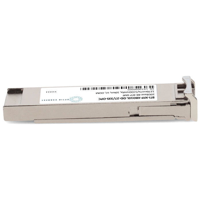Juniper Networks® BTI-XFP-XBD10L-DD-27/33S Compatible TAA 10GBase-BX XFP Transceiver (SMF, 1270nmTx/1330nmRx, 10km, LC, DOM)