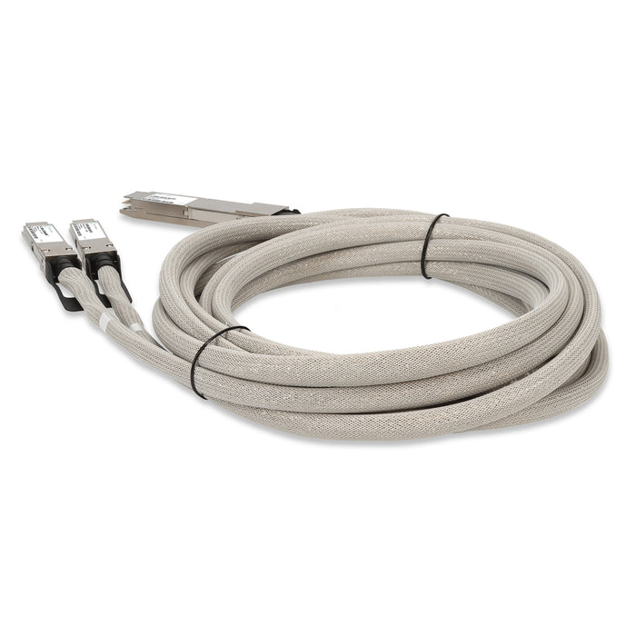 Arista Networks C-O800-2Q400-2M Compatible TAA 800GBase-CU OSFP to 2xQSFP112 Direct Attach Cable (Passive Twinax, 2m)