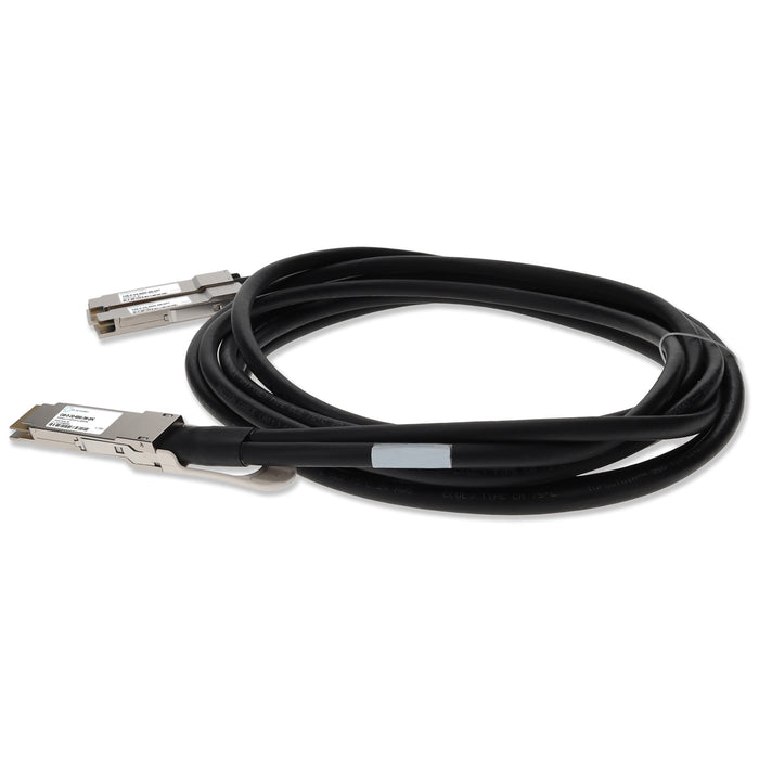 Arista Networks CAB-D-2Q-400G-3M Compatible TAA Compliant 400GBase-CU QSFP-DD 400G to 2xQSFP56 200G PAM-4 Direct Attach Cable (Passive Twinax, 3m)