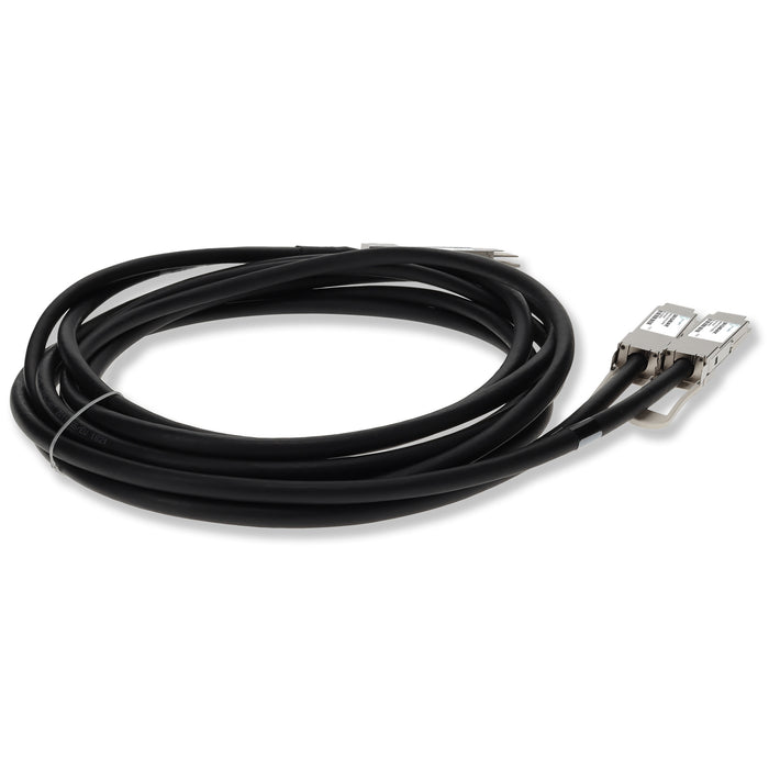 Arista Networks CAB-D-2Q-400G-3M Compatible TAA Compliant 400GBase-CU QSFP-DD 400G to 2xQSFP56 200G PAM-4 Direct Attach Cable (Passive Twinax, 3m)