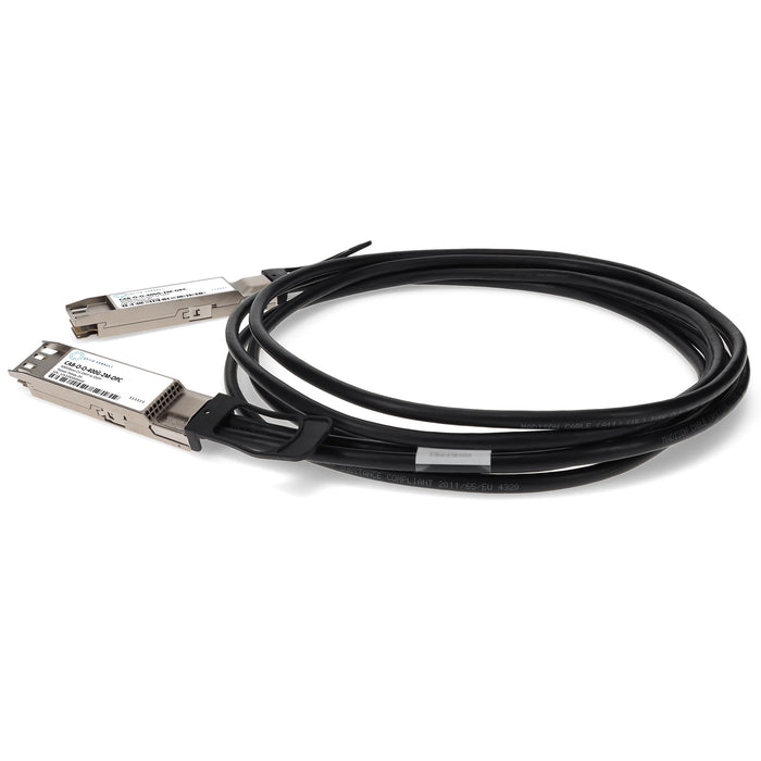 Arista Networks CAB-O-O-400G-2M Compatible TAA Compliant 400GBase-CU OSFP to OSFP Direct Attach Cable (Passive Twinax, 2m)
