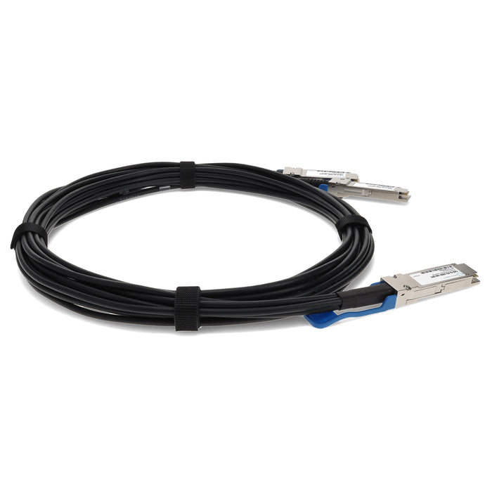 Arista Networks CAB-Q-2Q-100G-1M Compatible TAA Compliant 100GBase-CU QSFP28 to 2xQSFP28 Direct Attach Cable (Passive Twinax, 1m)