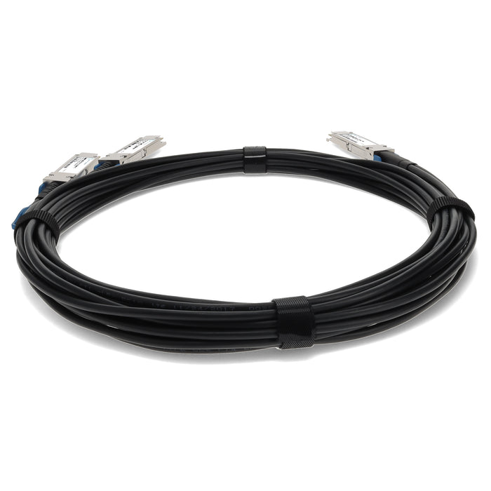 Arista Networks Compatible TAA Compliant 100GBase-CU QSFP28 to 2xQSFP28 Direct Attach Cable (Passive Twinax, 2.5m)