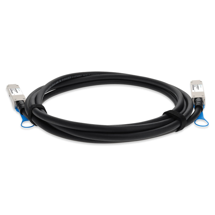 Arista Networks Compatible TAA Compliant 100GBase-CU QSFP28 Direct Attach Cable (Passive Twinax, 3m, Blue)