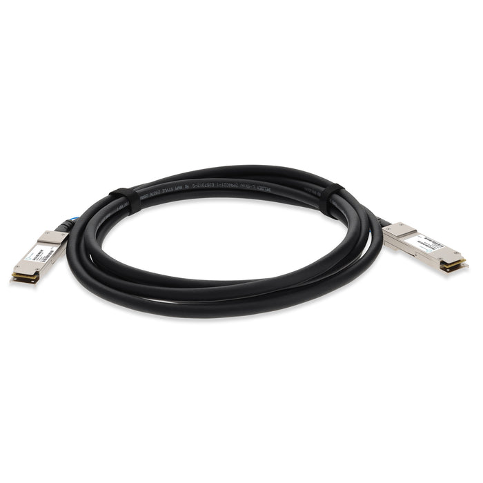 Arista Networks Compatible TAA Compliant 100GBase-CU QSFP28 Direct Attach Cable (Passive Twinax, 3m, Blue)
