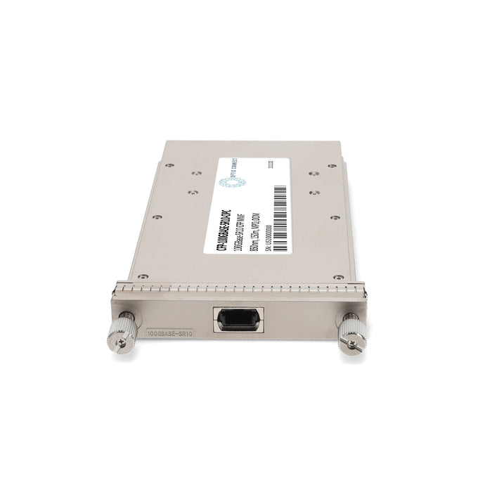 Juniper Networks® CFP-100GBASE-SR10 Compatible TAA 100GBase-SR10 CFP Transceiver (MMF, 850nm, 150m, MPO, DOM)