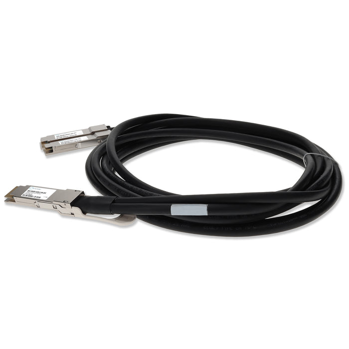 Dell DAC-Q56DD-2Q28-2-5M Compatible TAA Compliant 200GBase-CU QSFP-DD 200G to 2xQSFP28 100G NRZ Direct Attach Cable (Passive Twinax, 2.5m)