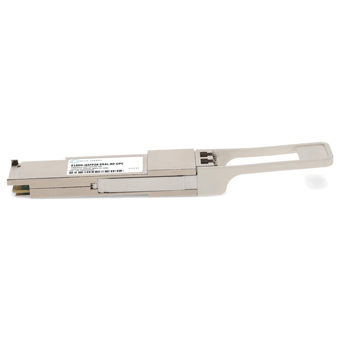 Brocade® (Formerly) E100G-QSFP28-ER4L-80 Compatible TAA 100GBase-ZR4 QSFP28 Transceiver (SMF, 1295nm to 1309nm, 80km, LC, DOM)
