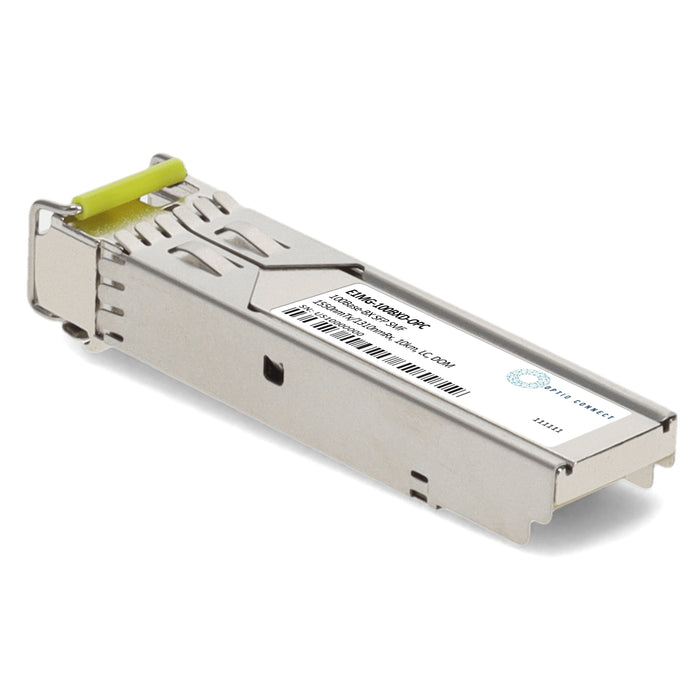 Brocade® (Formerly) E1MG-100BXD Compatible TAA 100Base-BX SFP Transceiver (SMF, 1550nmTx/1310nmRx, 10km, LC, DOM)