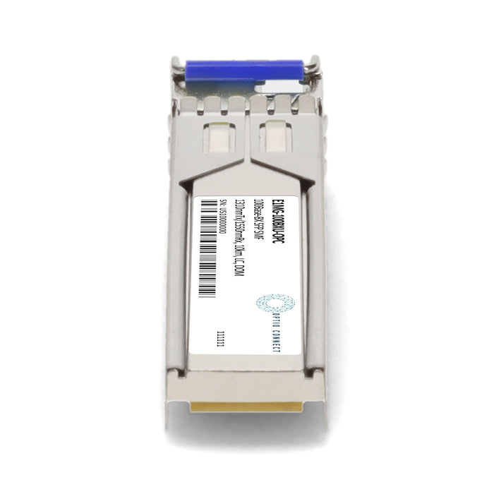 Brocade® (Formerly) E1MG-100BXU Compatible TAA 100Base-BX SFP Transceiver (SMF, 1310nmTx/1550nmRx, 10km, LC, DOM)
