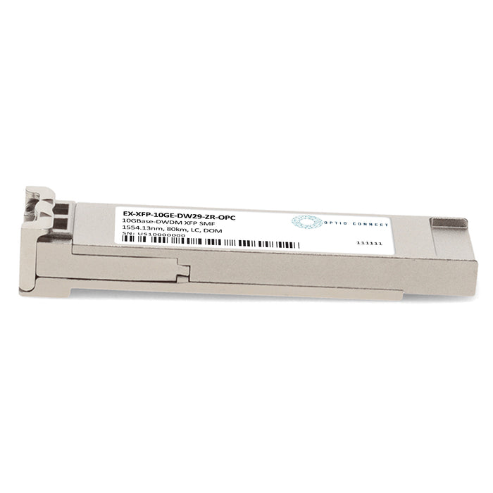 Juniper Networks® EX-XFP-10GE-DW29-ZR Compatible TAA 10GBase-DWDM XFP Transceiver 100GHz (SMF, 1554.13nm, 80km, LC, DOM)