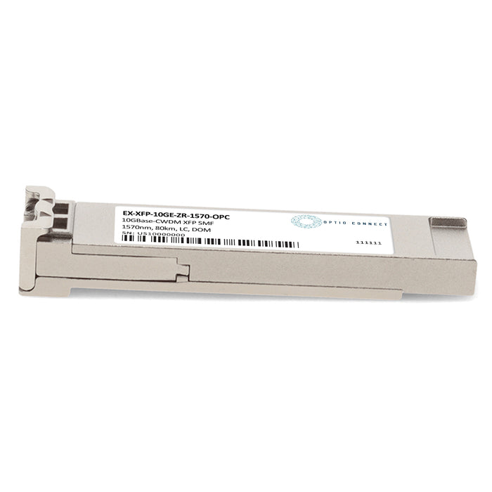 Juniper Networks® EX-XFP-10GE-ZR-1570 Compatible TAA 10GBase-CWDM XFP Transceiver (SMF, 1570nm, 80km, LC, DOM)