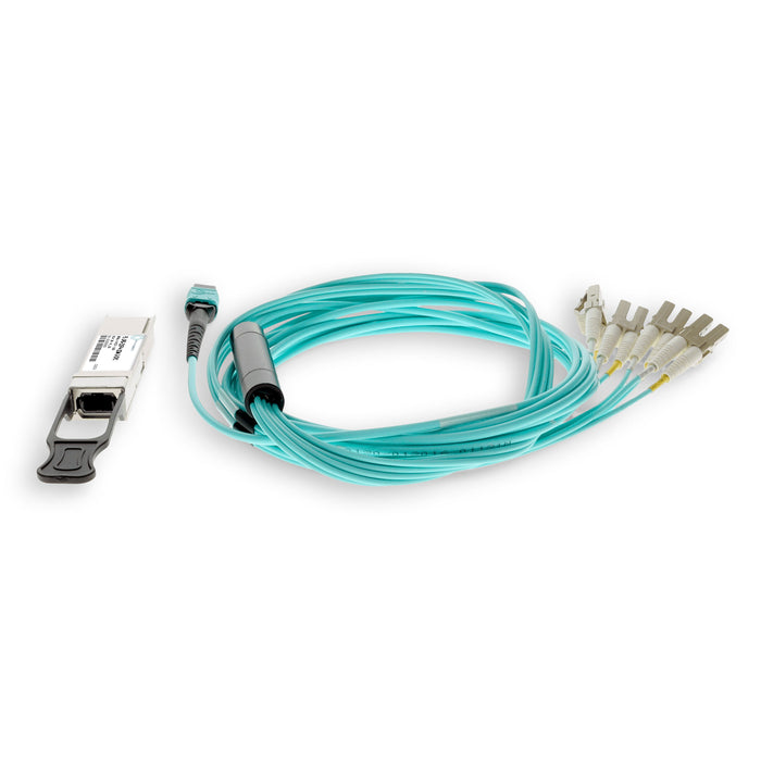 F5 Networks® F5-UPG-QSFP+-10M-2 Compatible TAA 40GBase-SR4 QSFP+ Transceiver (MMF, 850nm, 10m, MPO, DOM)