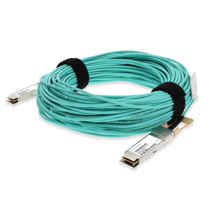 Finisar FCBN425QE2C25 Compatible TAA Compliant 100GBase-AOC QSFP28 to QSFP28 Direct Attach Cable (850nm, MMF, 25m)