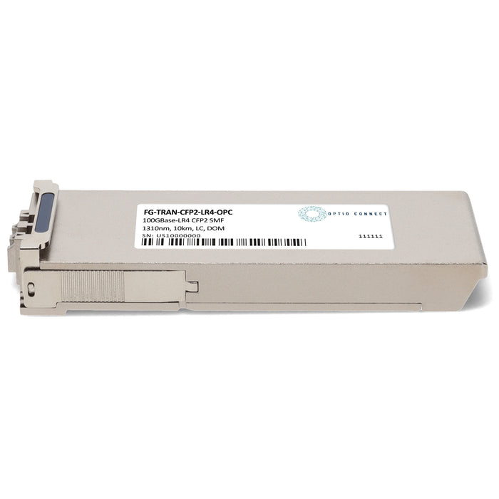 Fortinet® FG-TRAN-CFP2-LR4 Compatible TAA 100GBase-LR4 CFP2 Transceiver (SMF, 1310nm, 10km, LC, DOM)