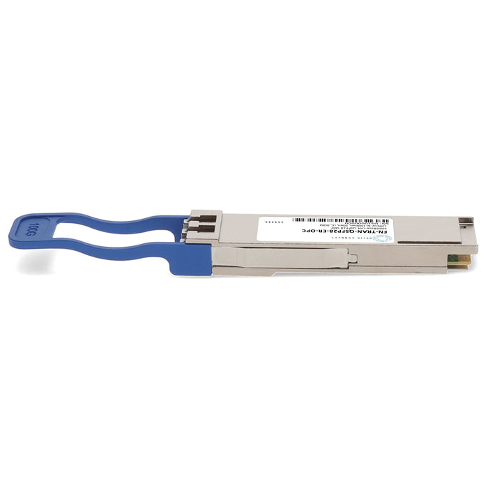Fortinet® FN-TRAN-QSFP28-ER Compatible TAA 100GBase QSFP28 Transceiver (SMF, 1295nm to 1309nm, 20km, LC, DOM)
