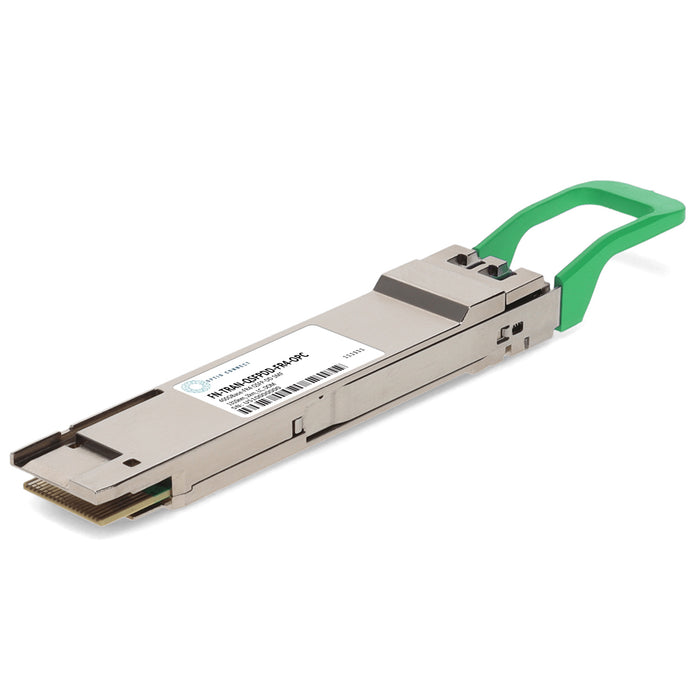 Fortinet® FN-TRAN-QSFPDD-FR4 Compatible TAA 400GBase-FR4 QSFP-DD Transceiver (SMF, 1310nm, 2km, LC, DOM, 0 to 70C)