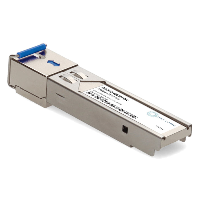 Cisco® Compatible TAA 1000Base-BX SFP Transceiver (SMF, 1310nmTx/1550nmRx, 40km, SC, DOM, -40 to 85C)