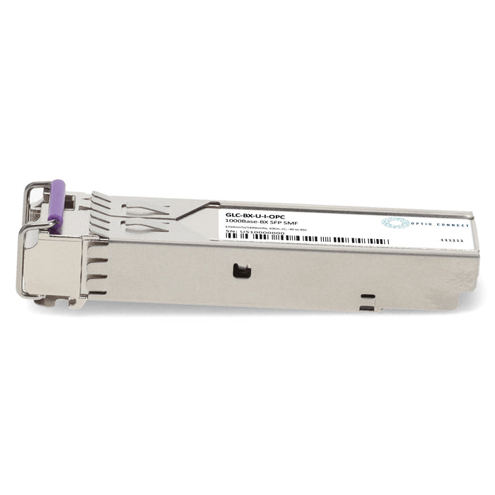 Cisco® GLC-BX-U Compatible TAA 1000Base-BX SFP Transceiver (SMF, 1310nmTx/1490nmRx, 10km, LC, DOM, -40 to 85C)