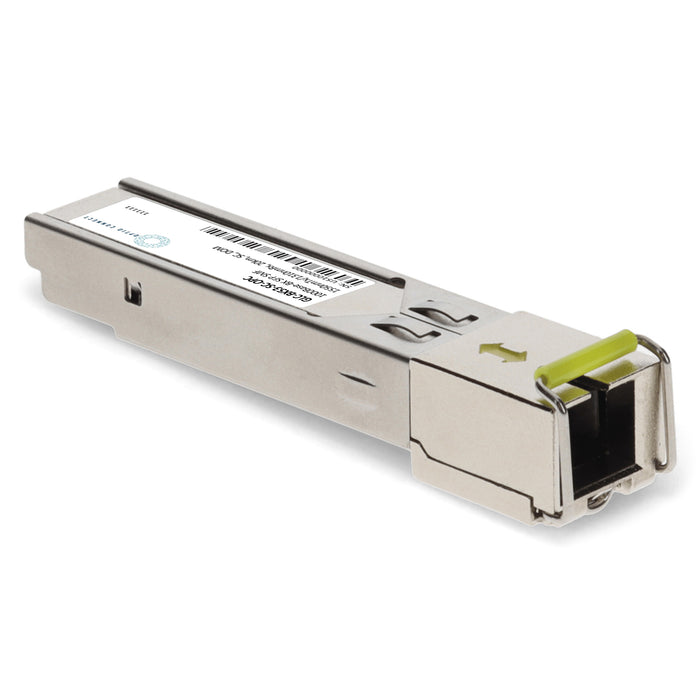 Cisco® Compatible TAA 1000Base-BX SFP Transceiver (SMF, 1550nmTx/1310nmRx, 20km, SC, DOM)