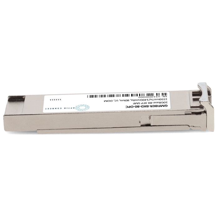 Sixnet® GMFIBER-BXD-80 Compatible TAA 10GBase-BX XFP Transceiver (SMF, 1550nmTx/1490nmRx, 80km, LC, DOM)
