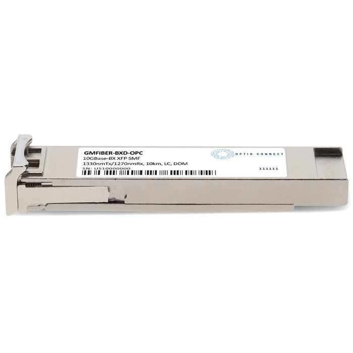Sixnet® GMFIBER-BXD Compatible TAA 10GBase-BX XFP Transceiver (SMF, 1330nmTx/1270nmRx, 10km, LC, DOM)