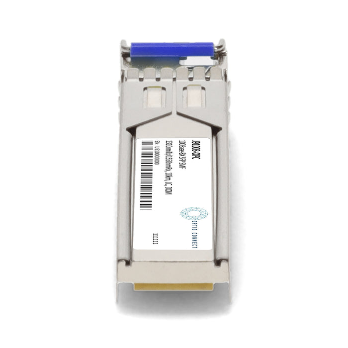 HP® J9100B Compatible TAA 100Base-BX SFP Transceiver (SMF, 1310nmTx/1550nmRx, 10km, LC, DOM)