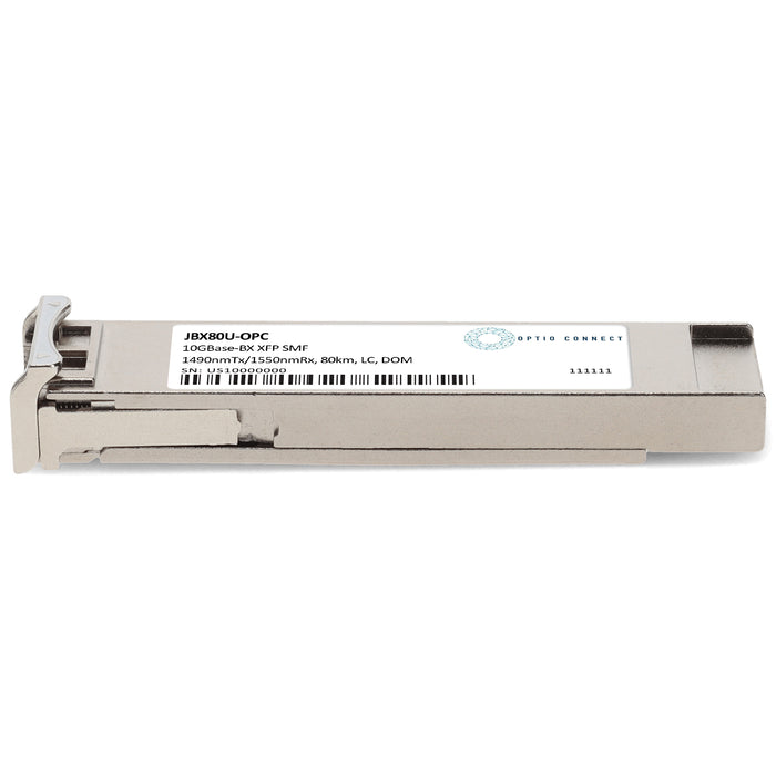 HP® JBX80U Compatible TAA 10GBase-BX XFP Transceiver (SMF, 1490nmTx/1550nmRx, 80km, LC, DOM)