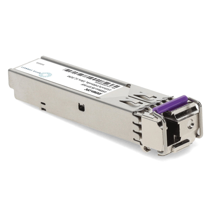 HP® JD098A Compatible TAA 1000Base-BX SFP Transceiver (SMF, 1310nmTx/1490nmRx, 10km, LC, DOM)