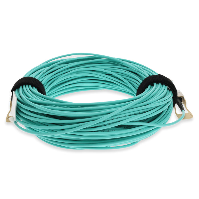 HP JL278A Compatible TAA Compliant 100GBase-AOC QSFP28 to QSFP28 Active Optical Cable (850nm, MMF, 20m)