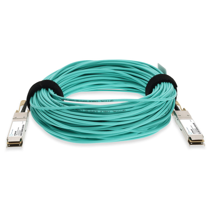 HP JL278A Compatible TAA Compliant 100GBase-AOC QSFP28 to QSFP28 Active Optical Cable (850nm, MMF, 20m)