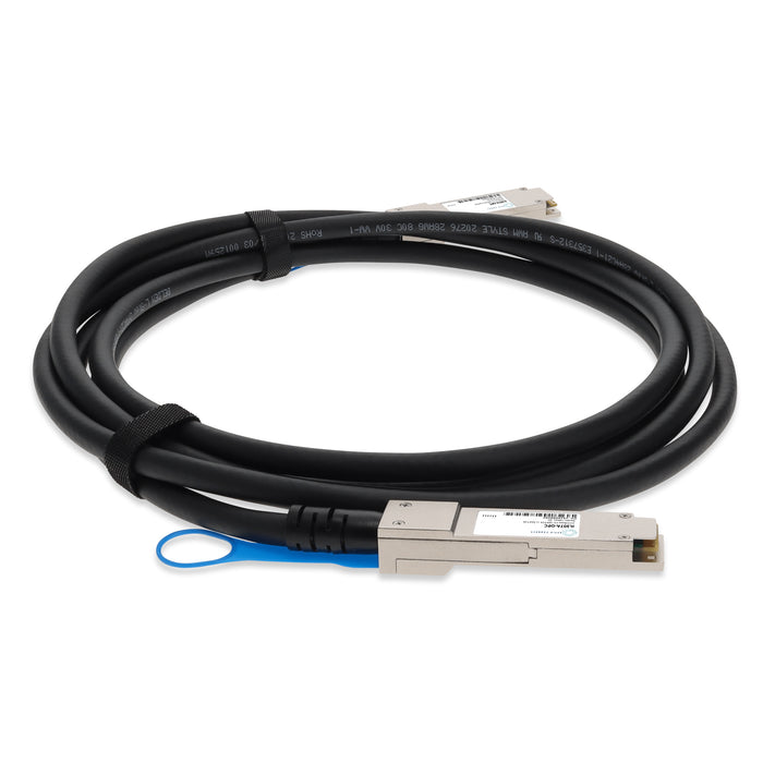 HP JL307A Compatible TAA Compliant 100GBase-CU QSFP28 to QSFP28 Direct Attach Cable (Passive Twinax, 3m)