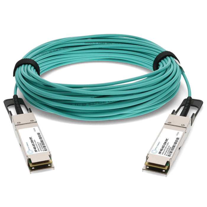 Juniper Networks Compatible TAA Compliant 40GBase-AOC QSFP+ Active Optical Cable (850nm, MMF, 25m)
