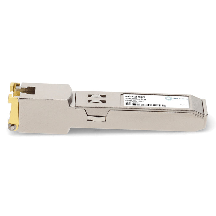 Cisco Meraki® MA-SFP-1GB-TX Compatible TAA 10/100/1000Base-TX SFP Transceiver (Copper, 100m, RJ-45)