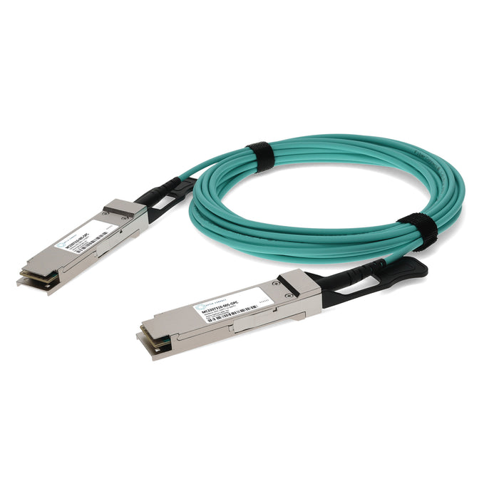 Mellanox MC2207310-005 Compatible TAA Compliant 56GBase-AOC QSFP+ Active Optical Cable (850nm, MMF, 5m)