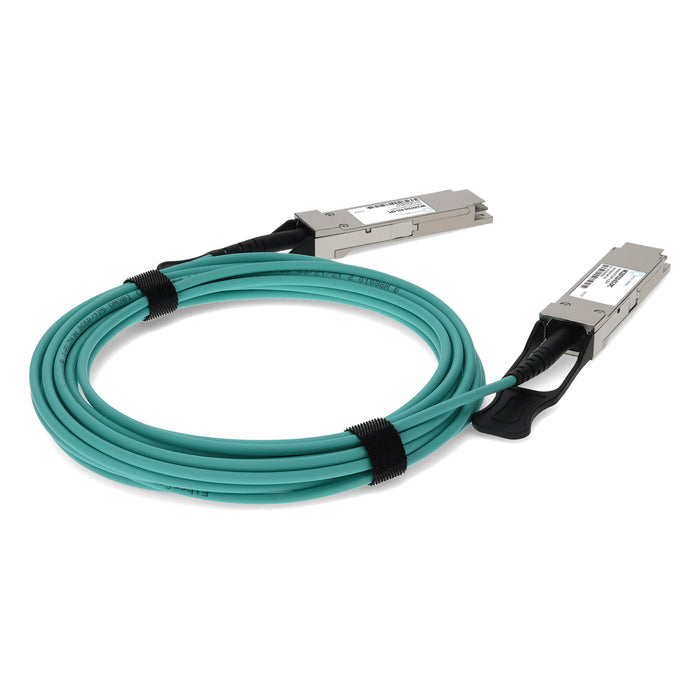 Mellanox MC2207310-015 Compatible TAA Compliant 56GBase-AOC QSFP+ Active Optical Cable (850nm, MMF, 15m)