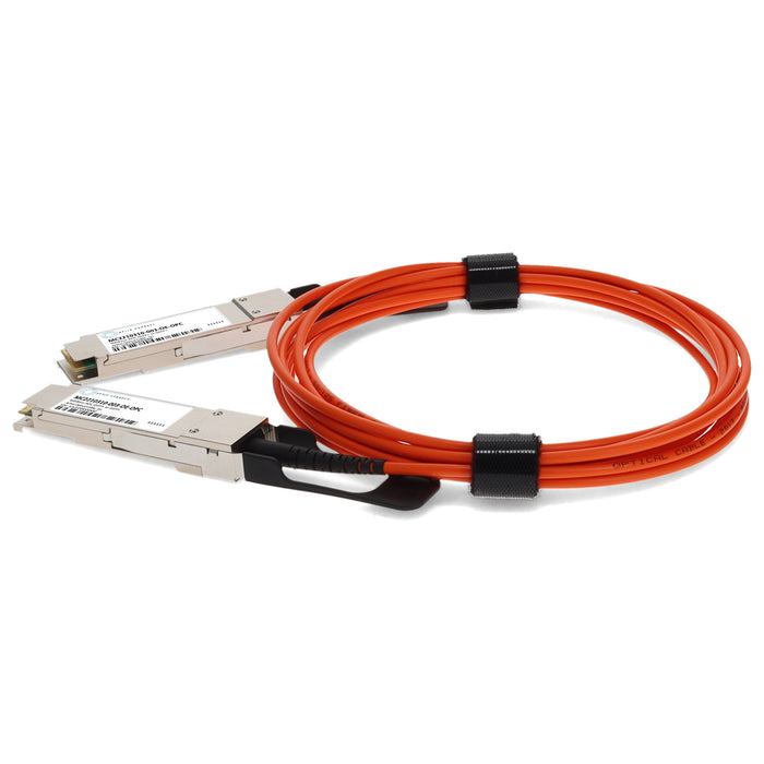 Mellanox MC2210310-003 Compatible TAA Compliant 40GBase-AOC QSFP+ Active Optical Cable (850nm, Orange, MMF, 3m)