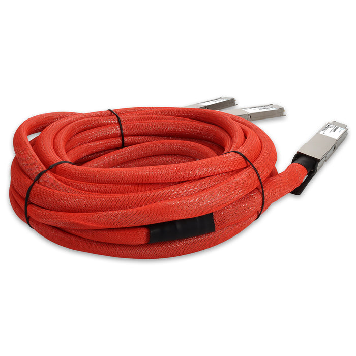 Mellanox MCA7J60-N004 Compatible TAA 800GBase-CU OSFP112 to 2xOSFP112-RHS Direct Attach Cable (Active Twinax, 4m, Infiniband)