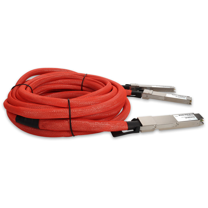 Mellanox MCA7J60-N005 Compatible TAA 800GBase-CU OSFP112 to 2xOSFP112-RHS Direct Attach Cable (Active Twinax, 5m, Infiniband)