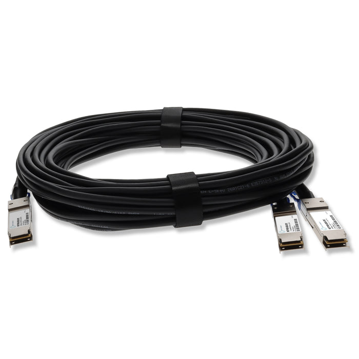 Mellanox Compatible TAA Compliant 100GBase-CU QSFP28 to 2xQSFP28 Direct Attach Cable (Passive Twinax, 3m)