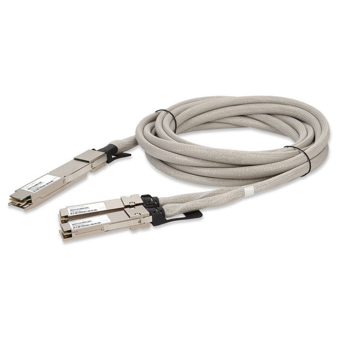 Mellanox MCP7Y10-N002 Compatible TAA 800GBase-CU OSFP to 2xQSFP112 Direct Attach Cable (Passive Twinax, 2m)