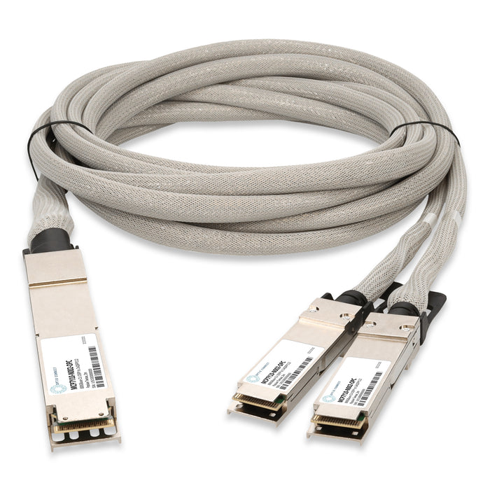 Mellanox MCP7Y10-N002 Compatible TAA 800GBase-CU OSFP to 2xQSFP112 Direct Attach Cable (Passive Twinax, 2m)