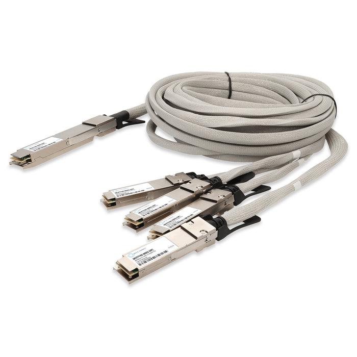 Mellanox MCP7Y40-N003 Compatible TAA 800GBase-CU OSFP to 4xQSFP112 Direct Attach Cable (Passive Twinax, 3m)