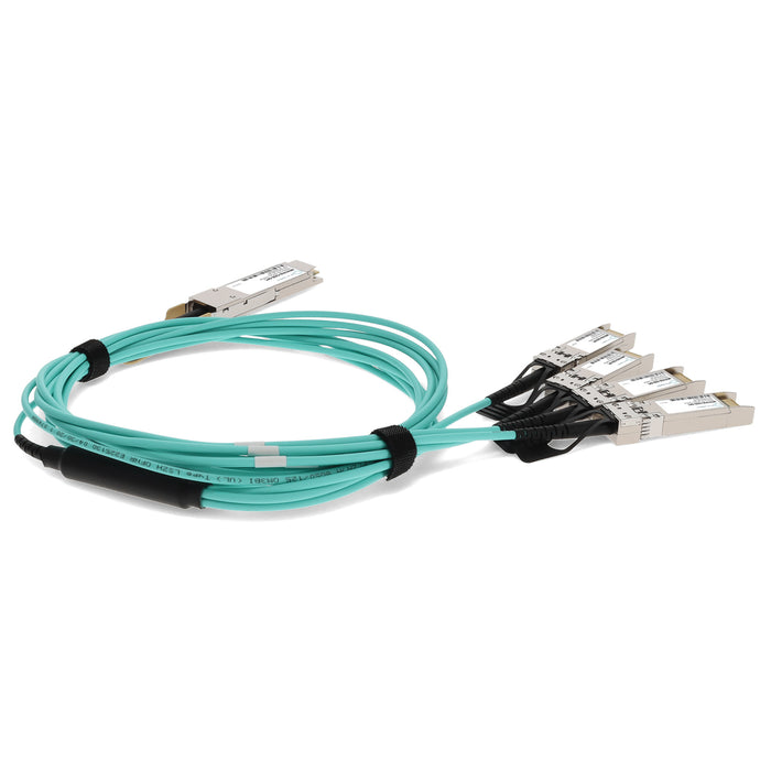 Mellanox MFA7A50-C030 Compatible 100GBase-AOC QSFP28 to 4xSFP28 Active Optical Cable (850nm, MMF, 30m)