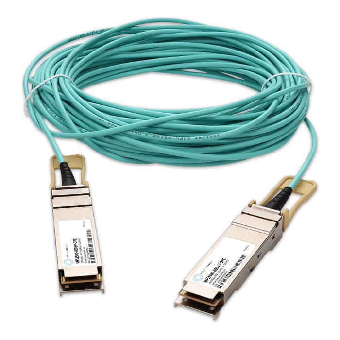 Mellanox Compatible TAA 200GBase-AOC QSFP56 DSP Active Optical Cable (850nm, MMF, 1m)
