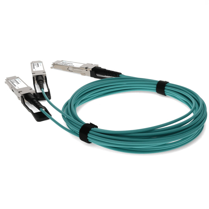 Mellanox MFS1S50-H002V Compatible TAA 200G-AOC QSFP56 to 2xQSFP56 Infiniband HDR Active Optical Cable (850nm, MMF, 2m, LSZH)