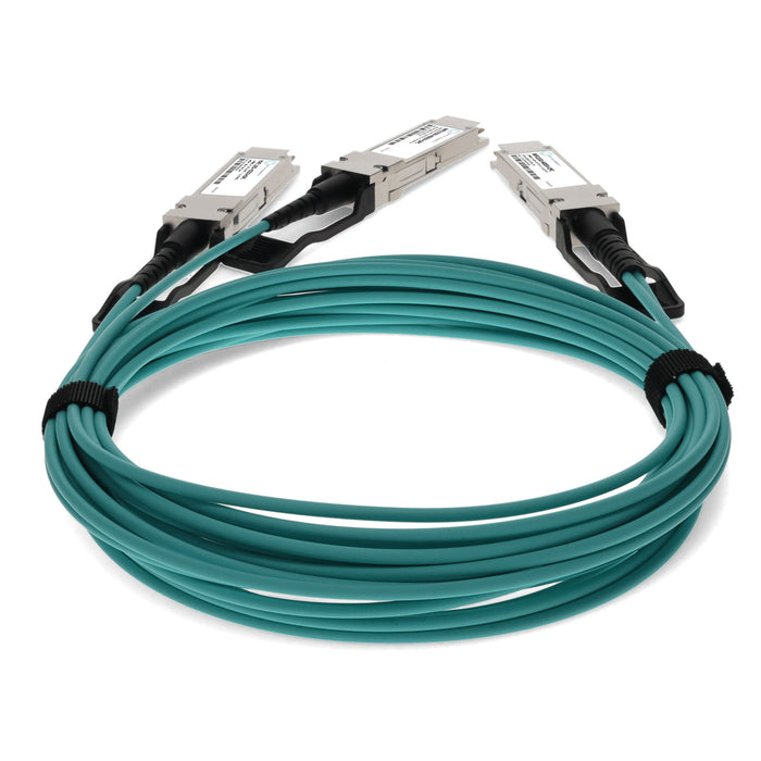 Mellanox MFS1S50-H003V Compatible TAA 200G-AOC QSFP56 to 2xQSFP56 Infiniband HDR Active Optical Cable (850nm, MMF, 3m, LSZH)